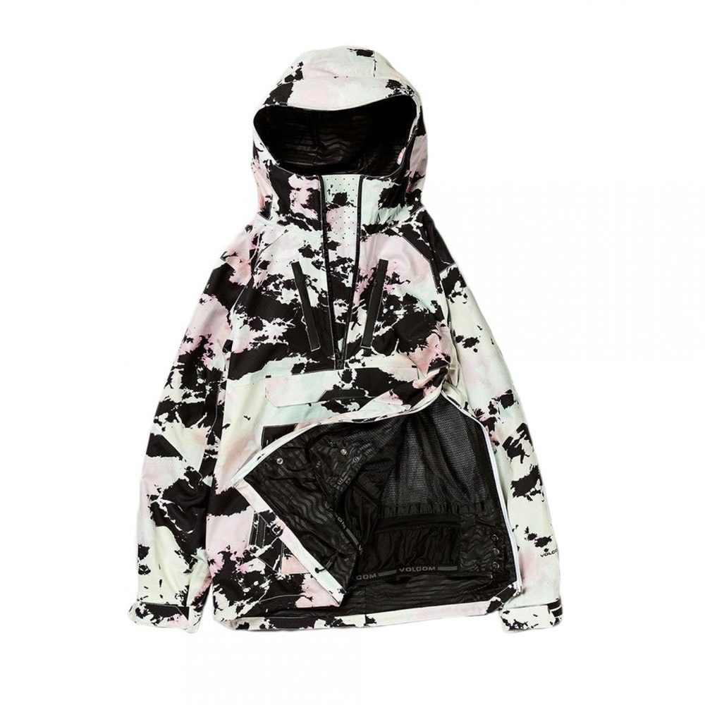 Volcom men’s medium Brighton Pullover Snowboard Jacket multicolor retro ski coat